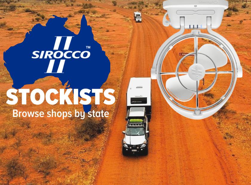 Australian Sirocco II Caravan Fan Stockists