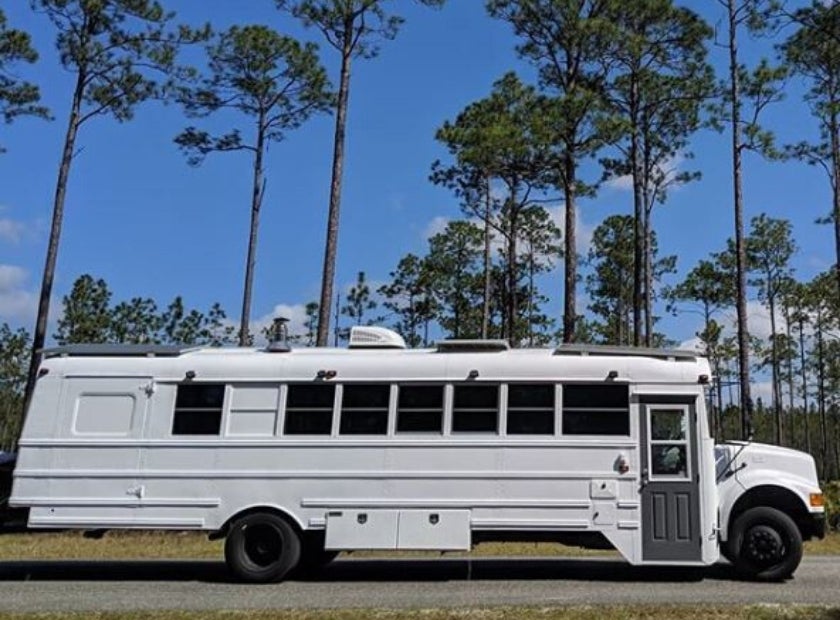 Wood Stove on a School Bus? Yup!